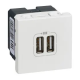 DOUBLE CHARGEUR USB MOSAIC TYPE-
