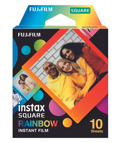 Papier photo instantané Fujifilm SQUARE RAINBOW 10 POSES