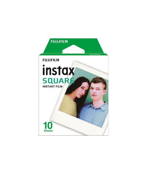 Papier photo instantané Fujifilm Papier photo Film pour Instax Square (10 tirages)
