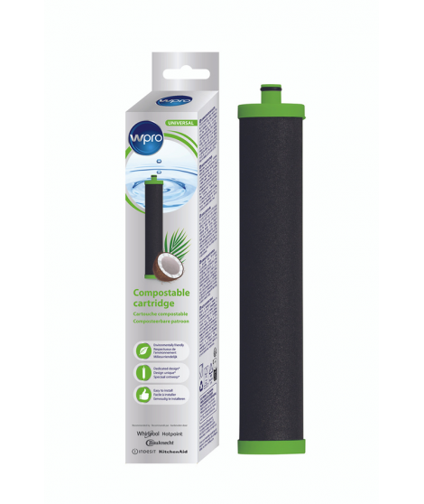 Accessoire Réfrigérateur et Congélateur Wpro Cartouche compostable pour filtre a eau eco-responsable universel Wpro EFC002