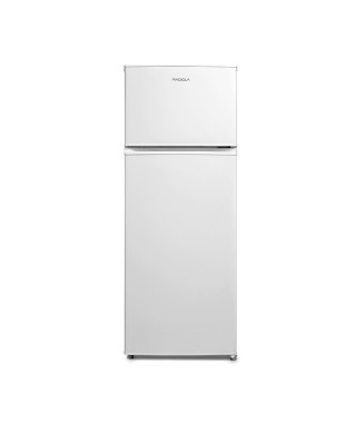RADIOLA - RADD207W - Réfrigérateur 2 portes - 204L (163+41) - Froid statique - 3 clayettes verre - Porte réversible - Blanc