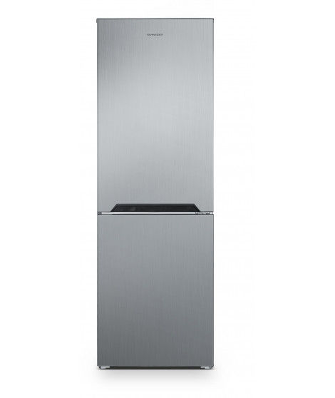 SCHNEIDER - SCCB320NFX - Réfrigérateur combiné No frost - 327L (221+106) - 3 clayettes verre - Portes réversibles - Inox