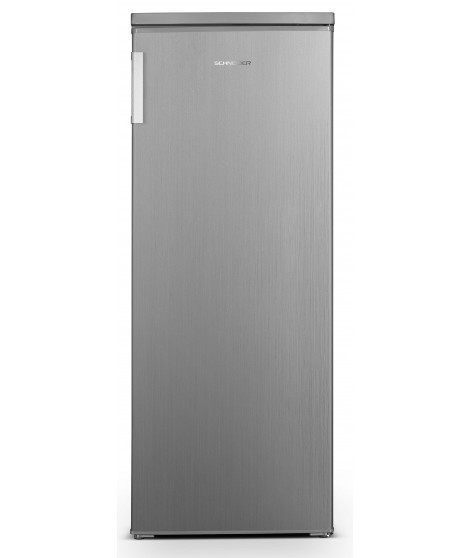 SCHNEIDER - SCOD219S - Réfrigérateur 1 porte - 218L (204+14) - Froid statique - 3 clayettes verre - Porte réversible - Inox