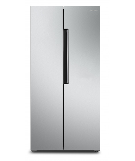 SCHNEIDER - SCSBS445NFX - Réfrigérateur Side by side - No frost - 445L (272+173) - 4 clayettes verre - Pieds réglables - Inox