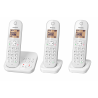 PANASONIC - KXTGC423FRW - Téléphone sans fil - avec répondeur et blocage d'appels - Blanc