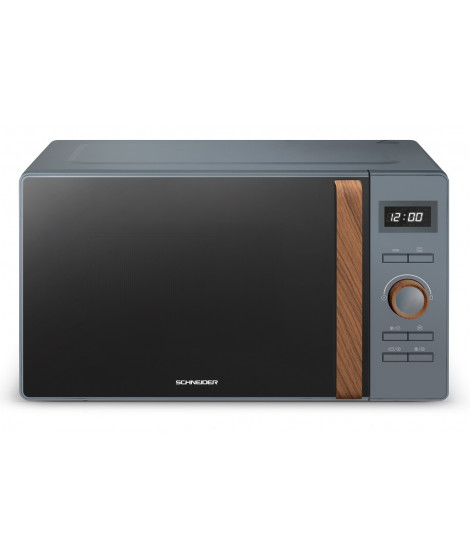 SCHNEIDER - SCMWN25GDG - Micro-ondes Gril FJORD - 900 Watts - Grill - 1000 Watts - 25 litres - Fonction Décongélation - Gris