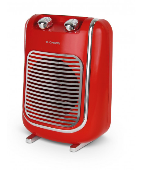 THOMSON - THSF2017R - Soufflant Vintage - 2 puissances - Thermostat mécanique - Rouge