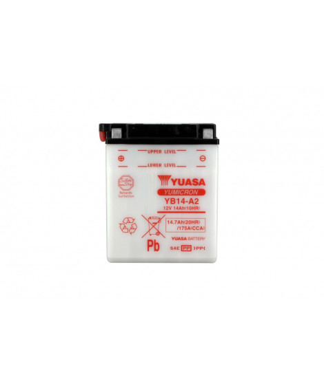 Occasion-Batterie YB14-A2 Conventionnelle Avec Entretien - Livrée Sans Acide