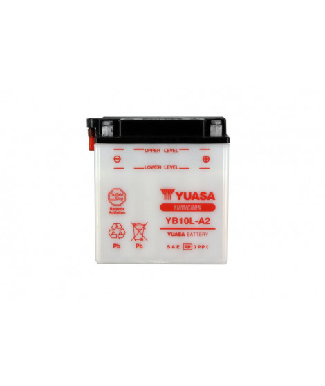 Occasion-Batterie YB10L-A2 Conventionnelle Avec Entretien - Livrée Sans Acide