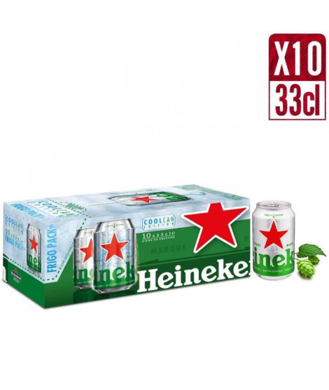 HEINEKEN Biere blonde Premium Fridgepack - 10 x 33 cl