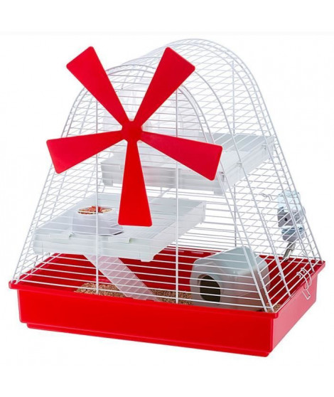 FERPLAST Cage Magic Mill 46x29,5x46,5 cm - Blanc - Pour hamster