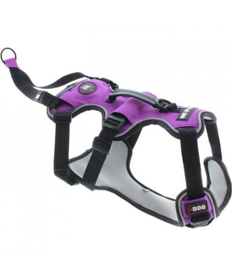 I DOG Harnais Canicross - Taille S - Violet - Pour chien
