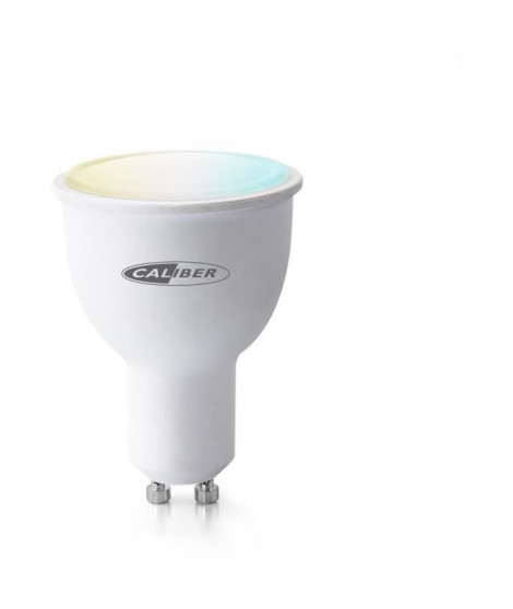 CALIBER HWL5201  Ampoule LED intelligente GU10 blanc froid a blanc chaud contrôlée par App.