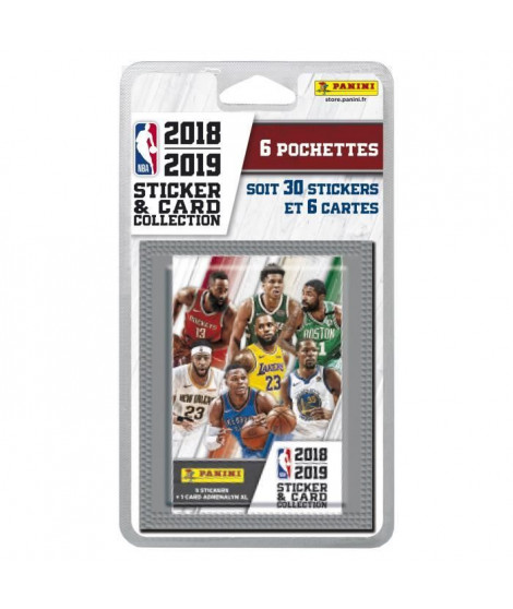 NBA 2018 2019 Stickers - Blister de 6 pochettes