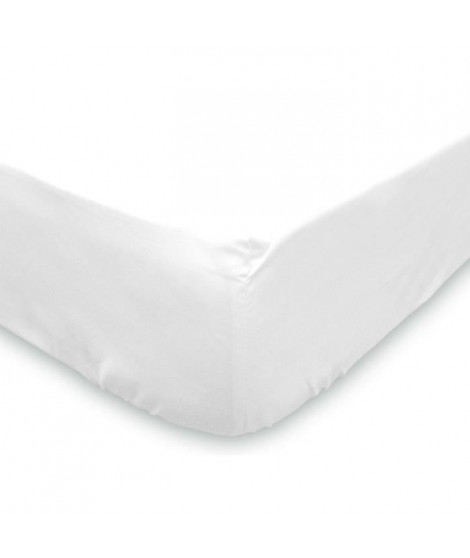SOLEIL D'OCRE Protege-matelas molleton 90x190 cm blanc